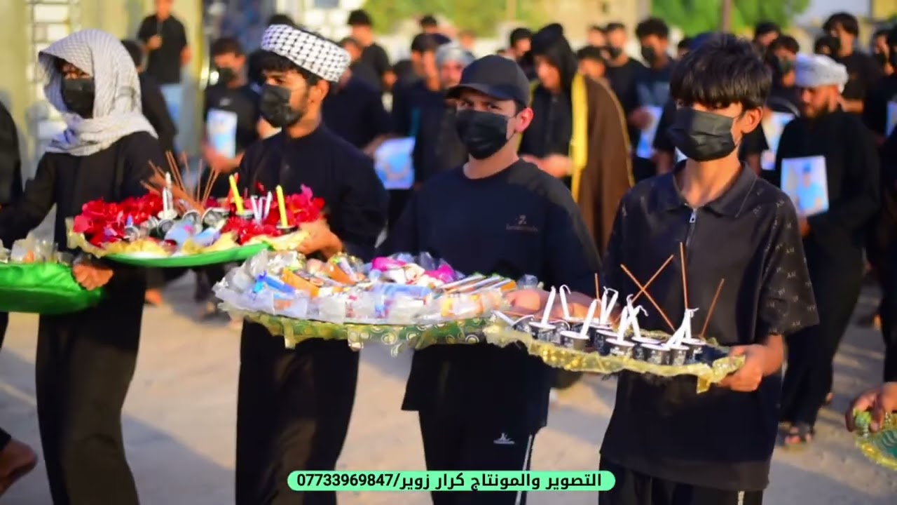 مسيرة الشموع في سابع المرحوم الشاب قاسم جواد الساعدي رابطة حي الامام موسى الكاظم عليه السلام 