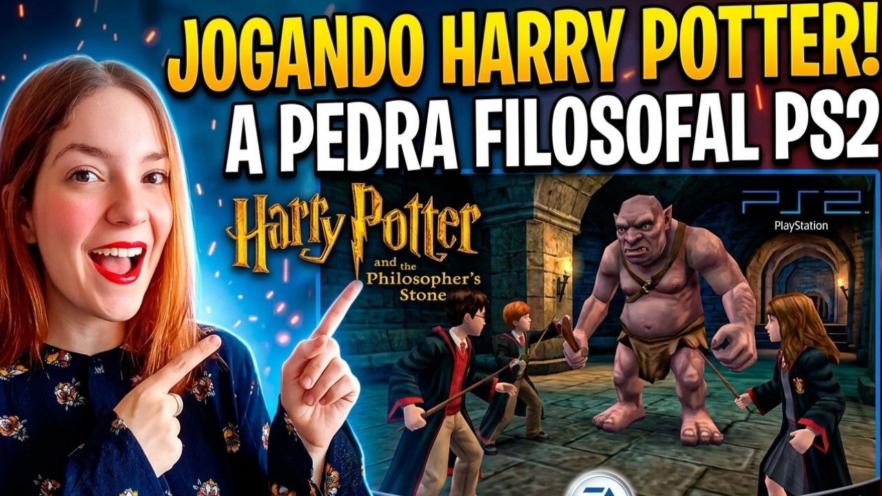 LIVEZINHA JOGANDO HARRY POTTER E A PEDRA FILOSOFAL | PS2