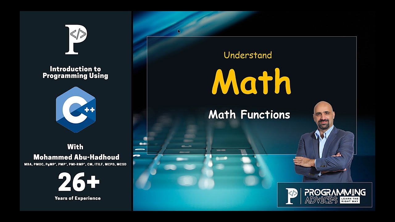 Lesson #26 - Math Functions in C++