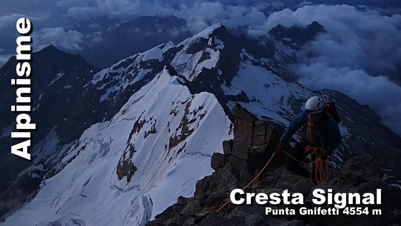 Alpinisme : Cresta Signal - Punta Gnifetti 4554 m