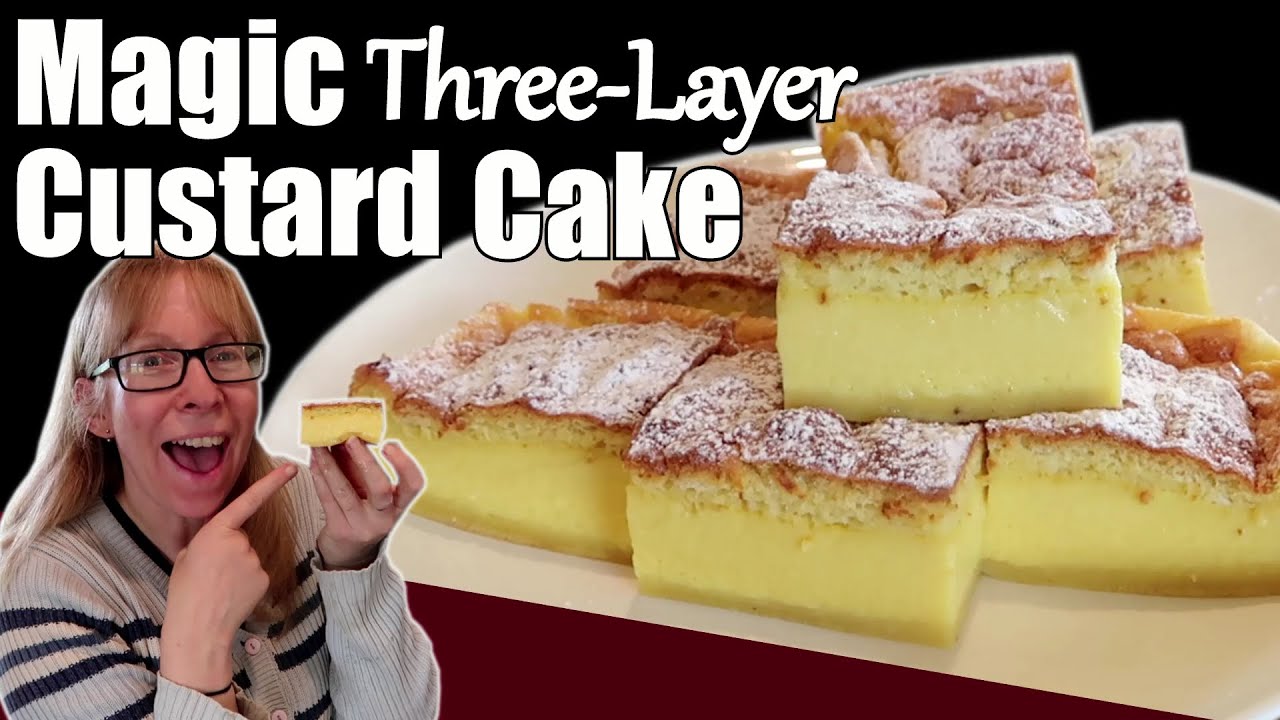 Magic 3 Layer Custard Cake / Impossible Pie Recipe / 10,000 Subscriber Special !