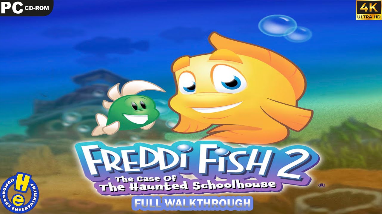 Freddi Fish 2: The Case of the Haunted Schoolhouse  [PC]  -  Full Walkthrough - 4k UHD 60Fps-