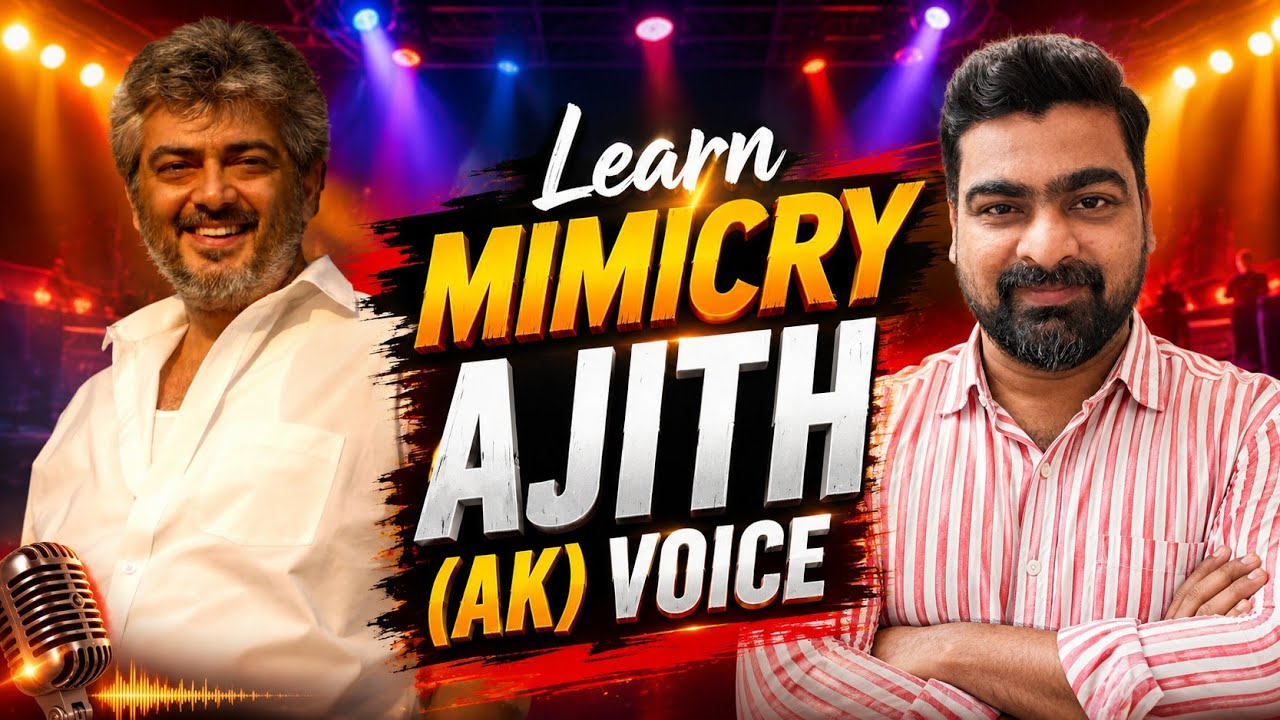 🔴 🔴Video: Thala Ajithkumar Voice - Learn Mimicry in simple ways with Mimicry Mani