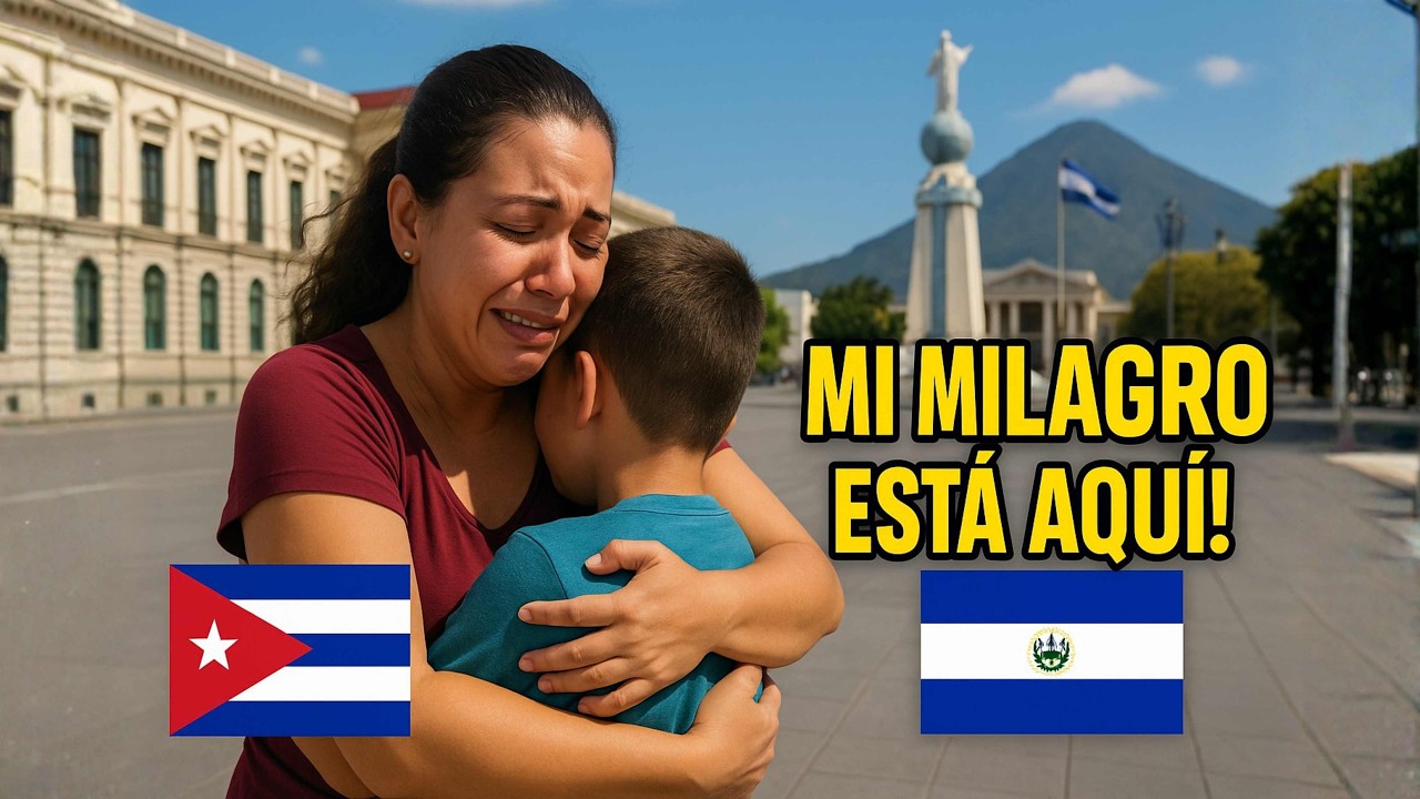 UNA CUBANA CRUZÓ 3 FRONTERAS por su HIJO… y EL SALVADOR le CUMPLIÓ el MILAGRO 💙🇸🇻