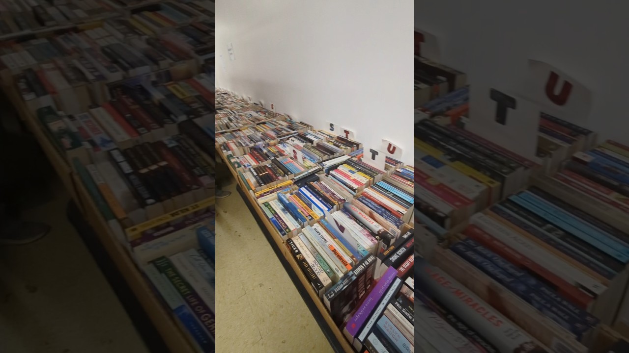 Library book sale day 📚 My favorite way to support my library is to buy their $1 books