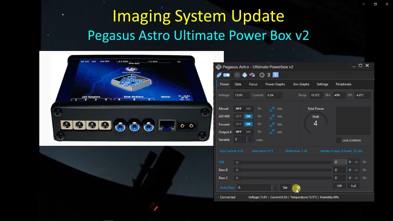 Updated Astrophotography Setup: Pegasus Astro UPBv2
