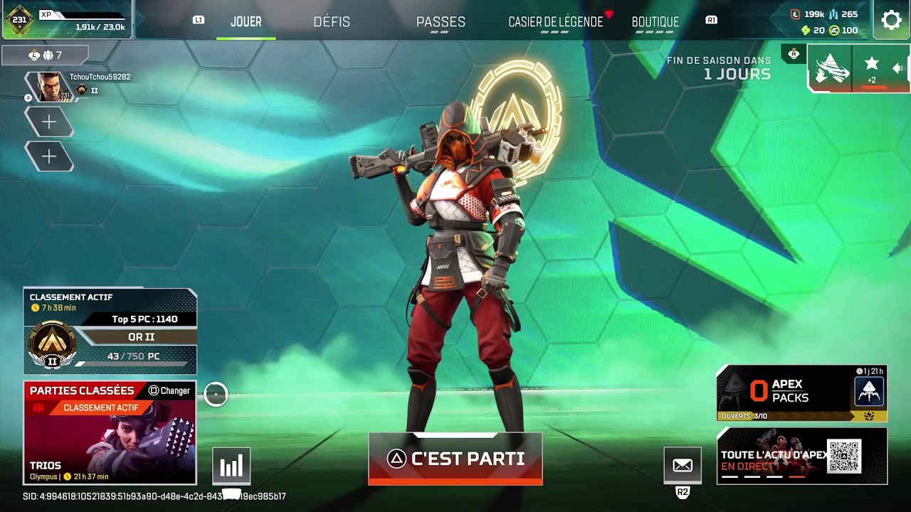 APEX LÉGENDE classés CHILL