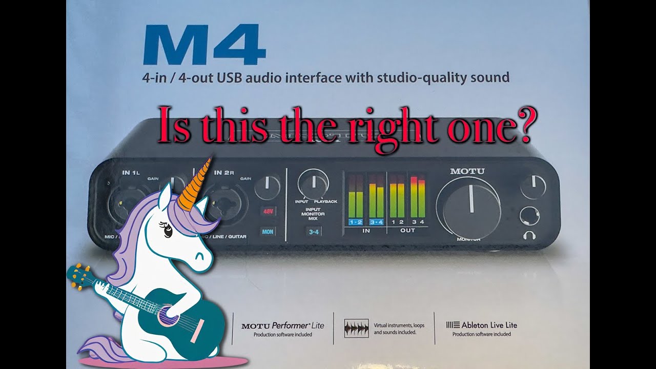 Mark Of The Unicorn M4 Audio Interface Unboxing #motu