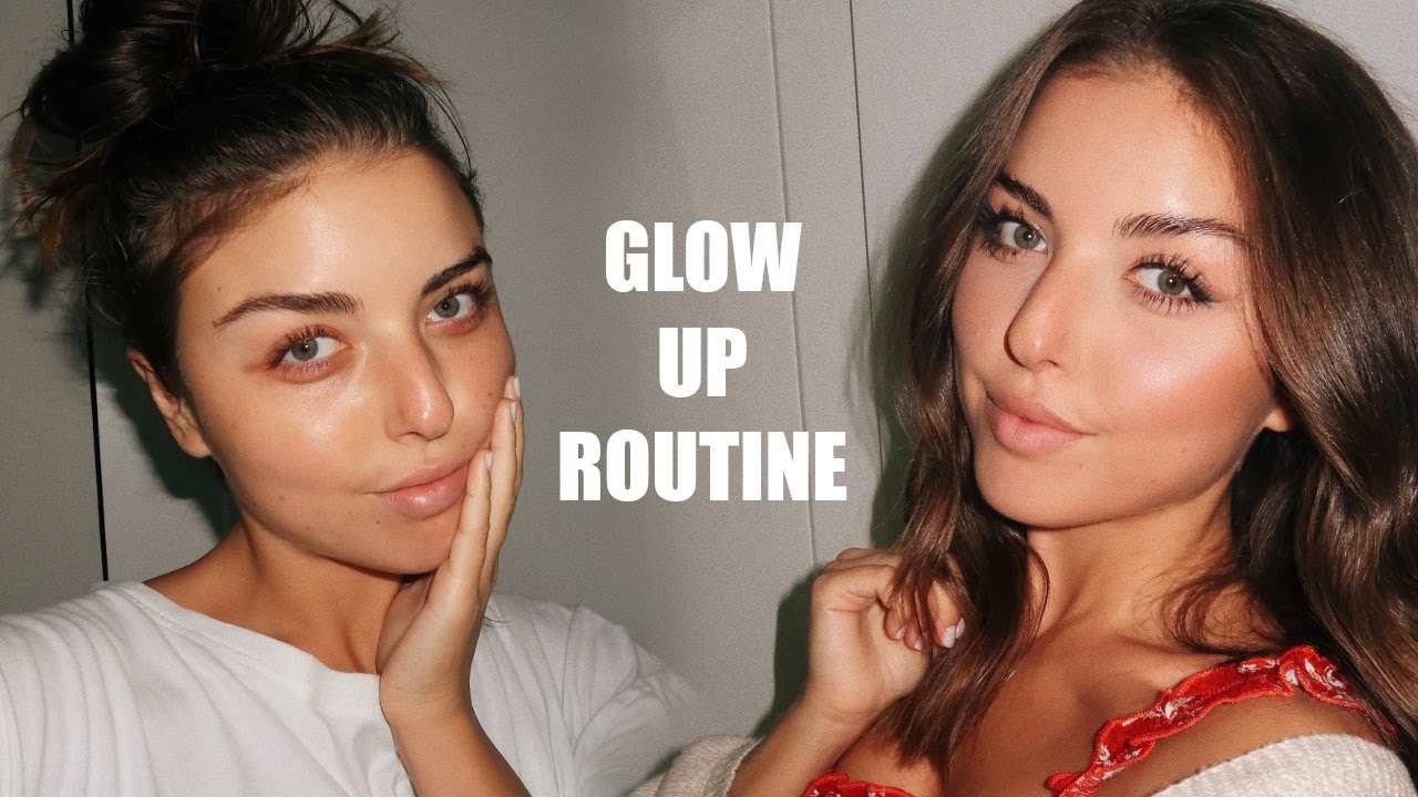 GLOW UP ROUTINE ... skincare, haircare, makeup and more!