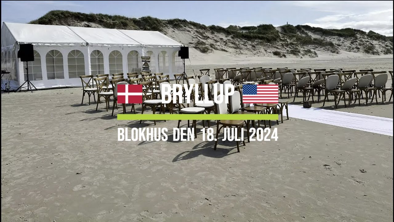 Bryllup i Blokhus 18. juli 2024 - Diskotek Dimesis