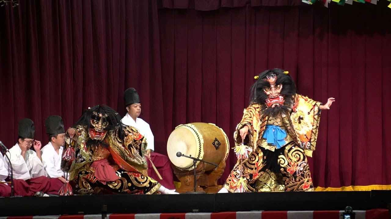【高宮神楽】大江山 三段返し　原田神楽団　４Ｋ全編ノーカット　高宮神楽まつり
