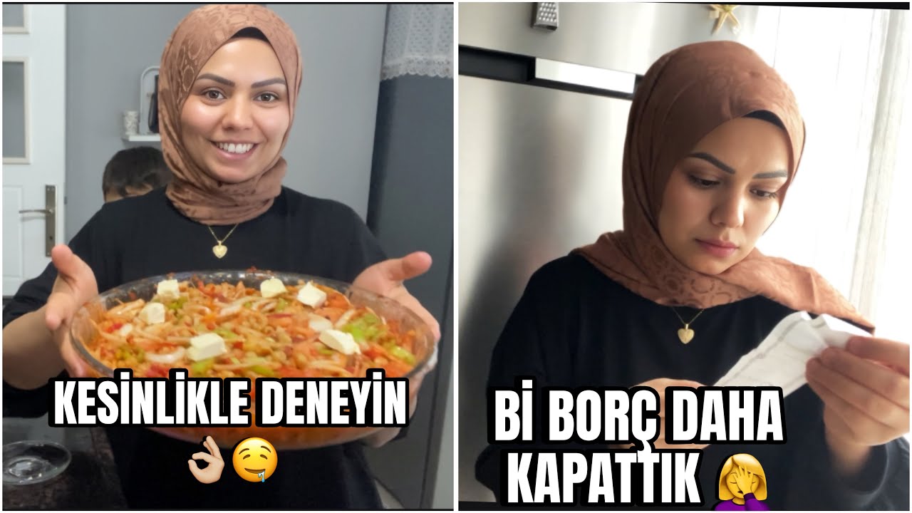 BİR BORÇ DAHA KAPATTIK 🤦‍♀️👏| BU #YEMEGİ KESİNLİKLE DENEYİN 👌🏼🤤#vlog #youtube #günlükvlog 