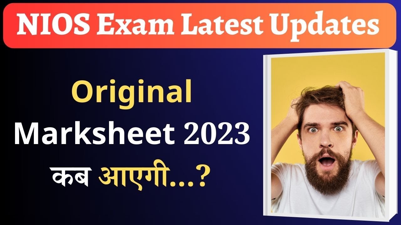 nios original marksheet 2023 | nios original marksheet 2023 kab milegi | marksheet kaise nikale