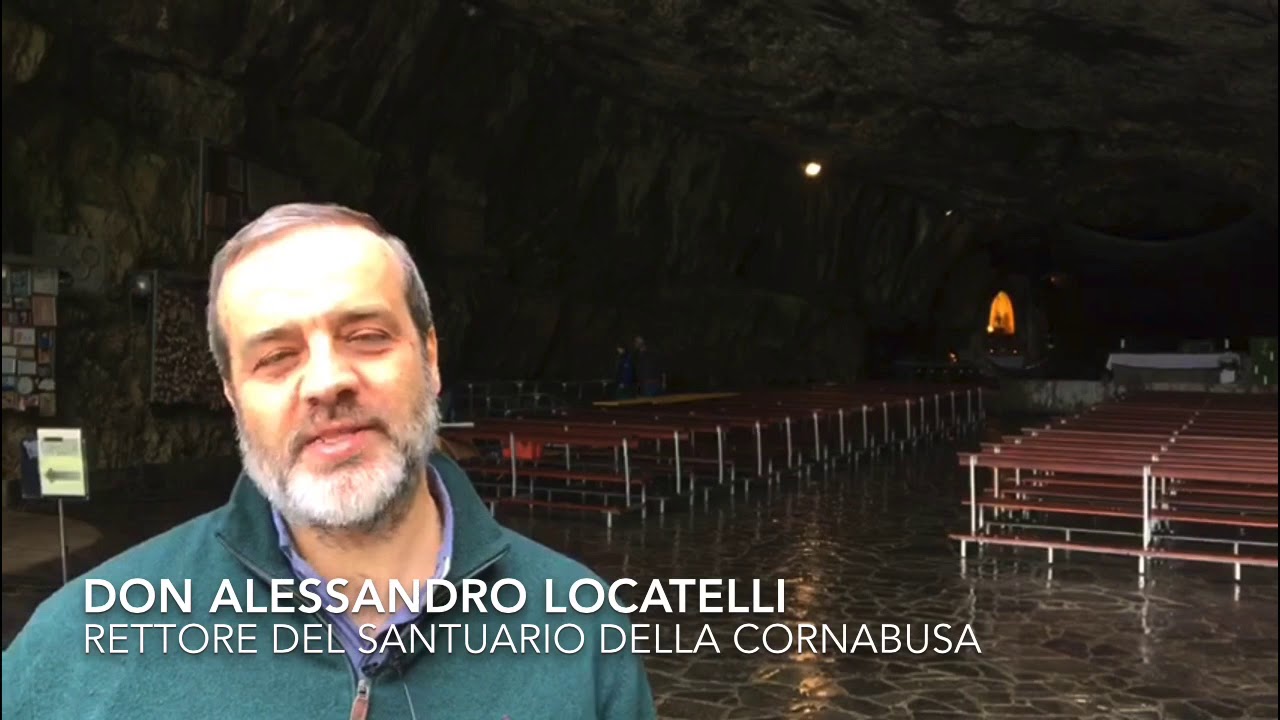 Don Alessandro Locatelli, rettore del santuario della Cornabusa