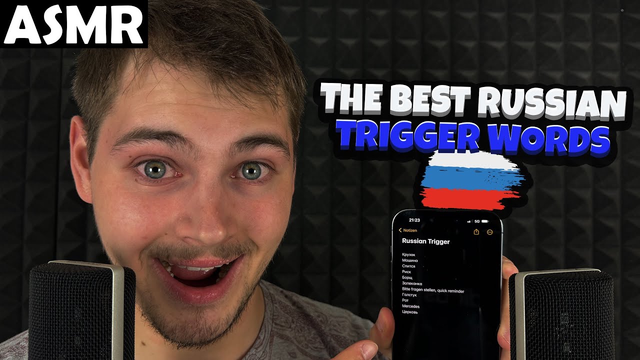 АСМР - THE BEST RUSSIAN TRIGGER WORDS (RUSSIAN) ASMR Tony Russian