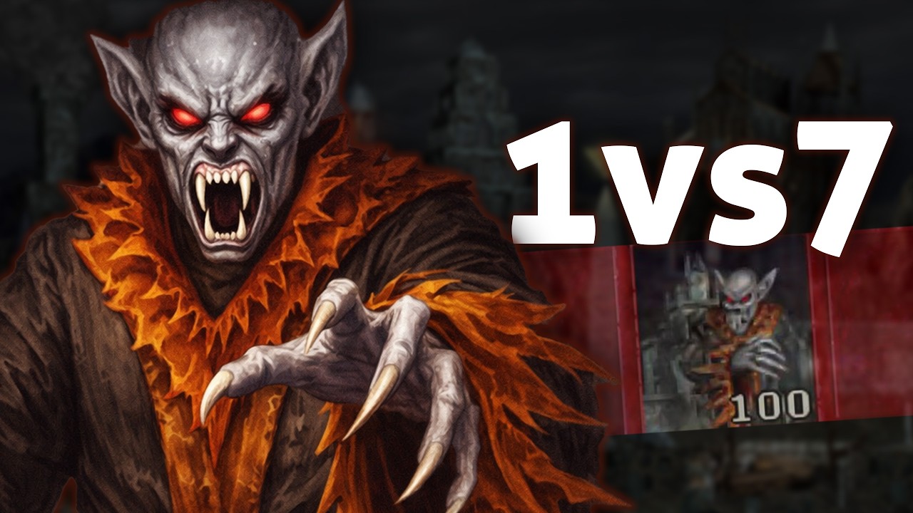 Wampiry vs 7 Frakcji w sojuszu (200%) w Heroes 3