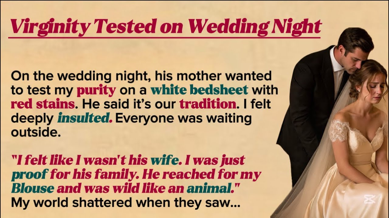 Virginity and  Wedding night |Learn English with story level 1lShorty story| Emotinal American story