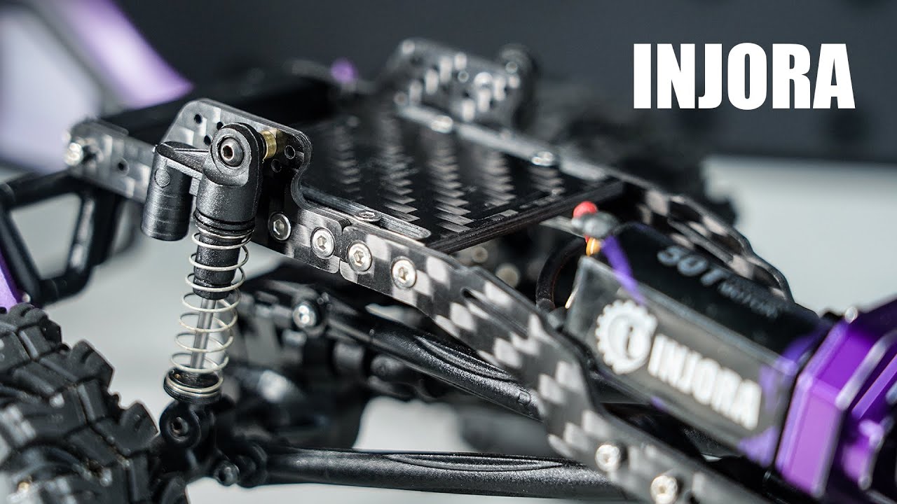 INJORA Universal LCG Carbon Fiber Chassis Frame Kit for 1/24 SCX24