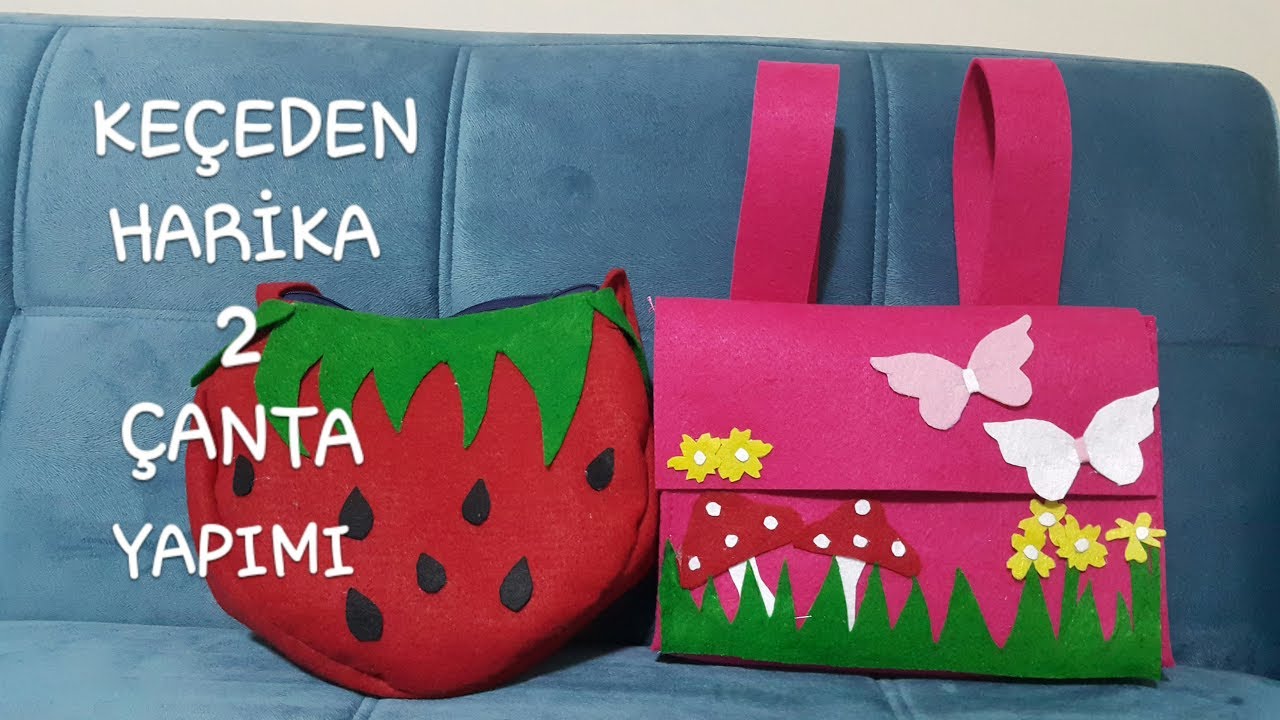 KEÇEDEN  HARİKA  ÇANTA YAPIMI - Nasıl yapılır / MAKING A GREAT FELT BAG - How to make it