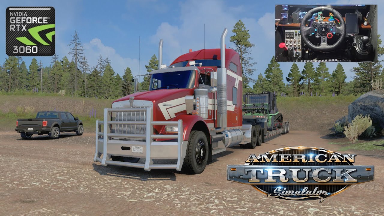 American Truck Simulator Transporte Pesado!!! Button Box Vertical M7 RTX 3060 AMD RYZEN 5 5600g
