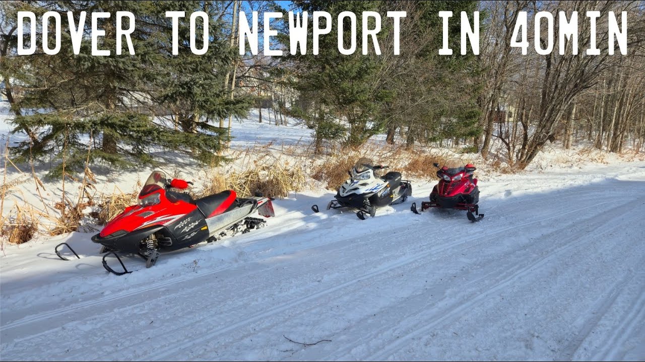 Opening Day of Maine's Snowmobile Trails! Dover-Newport in 40mins!