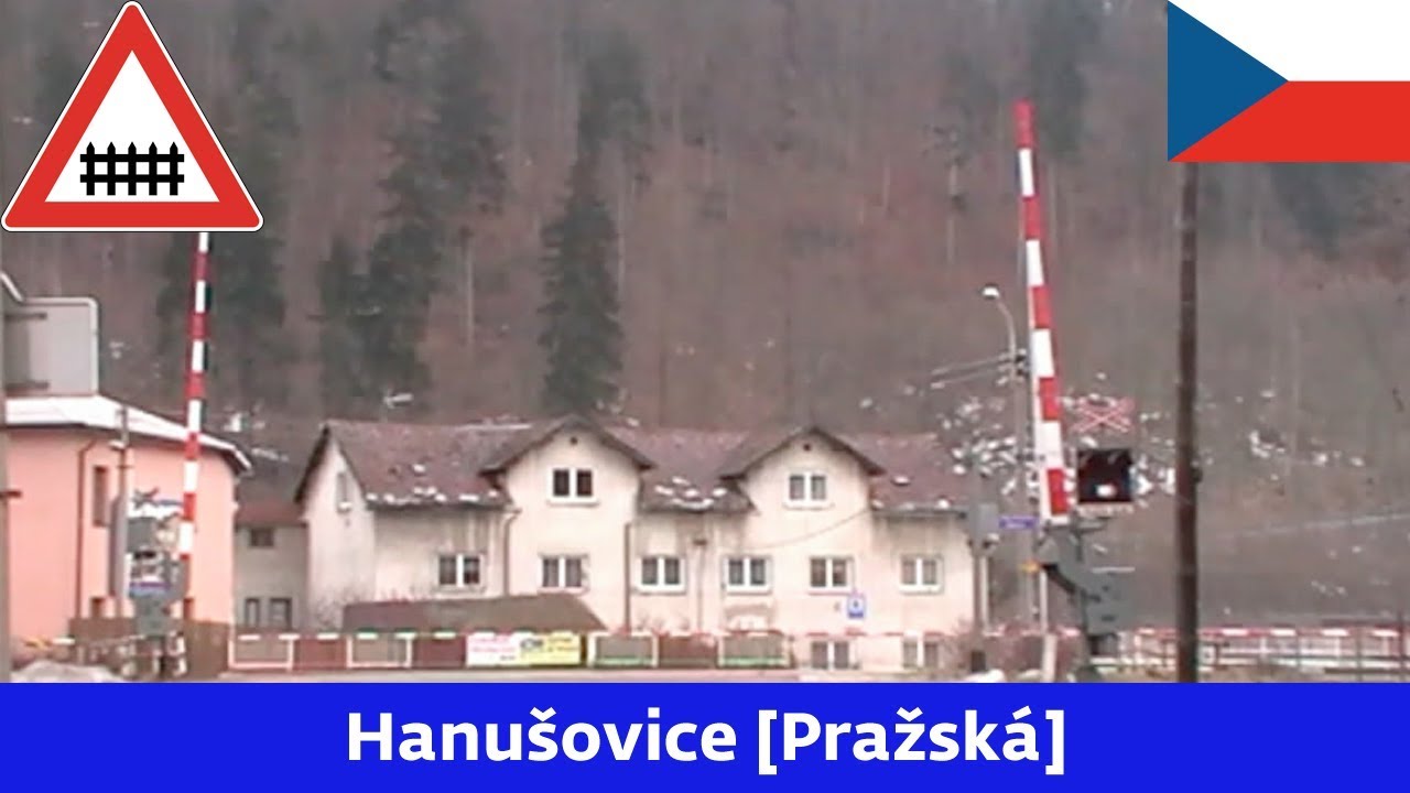 Železniční přejezd Hanušovice [Pražská] - 10.3.2012 [480p]