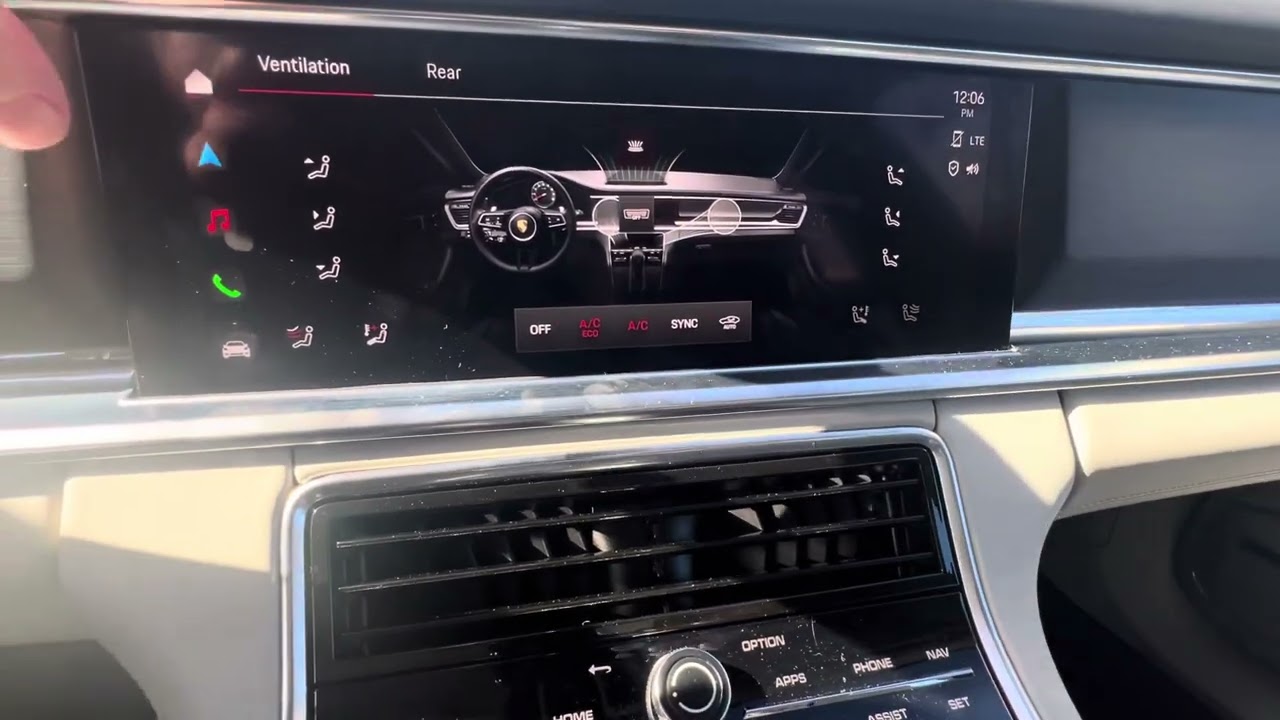 Porsche Panamera - Auto Rest Button
