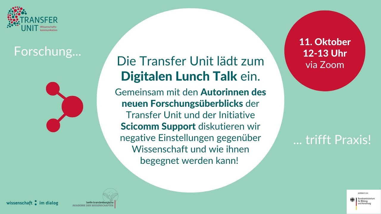 Wie kann die Wissenschaftskommunikation auf Wissenschaftsskepsis & Wissenschaftsleugnung reagieren?