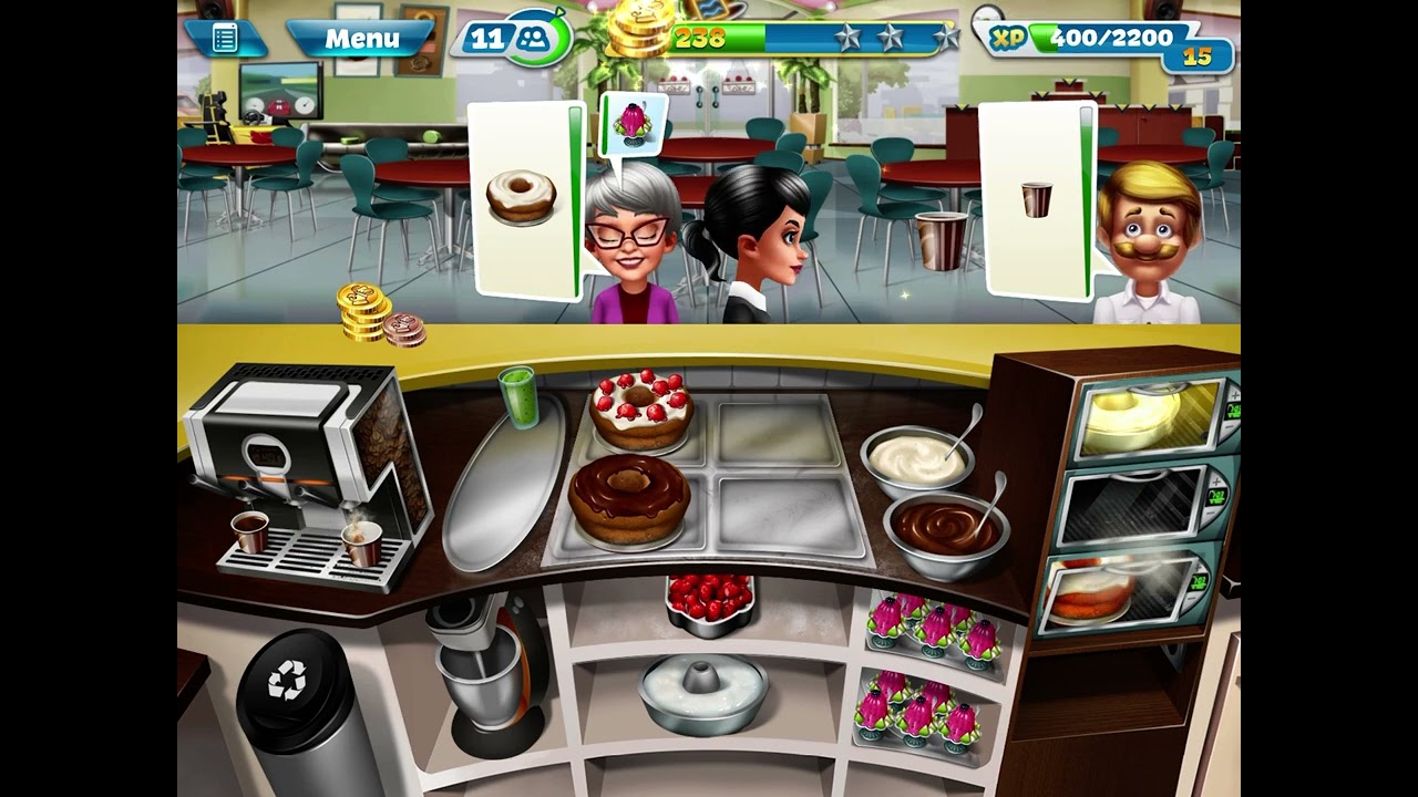 Cooking Fever - Bakery - Level-10 |With All 3 Stars| ⭐️⭐️⭐️