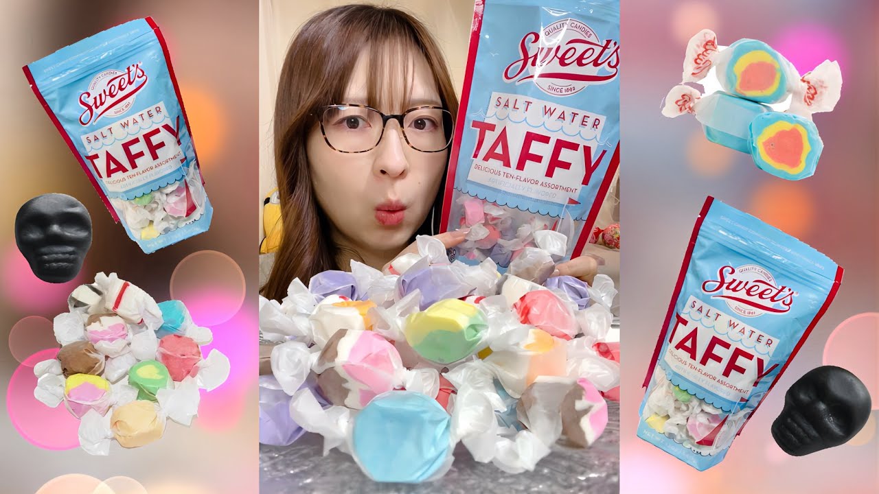 【ASMR】アメリカのリコリスキャンディがすごかった...｜ 咀嚼音/EatingSounds/Mukbang