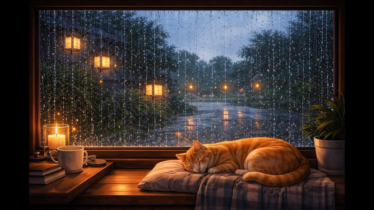2 Hours of Deep Focus Rain 🌧️ | Ambient Sounds for Studying, Sleep & Relaxation