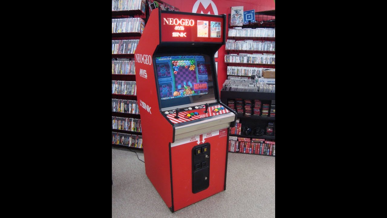 SNK Neo Geo 2 Slot MVS-2 Cabinet!  Cool alternate control panel