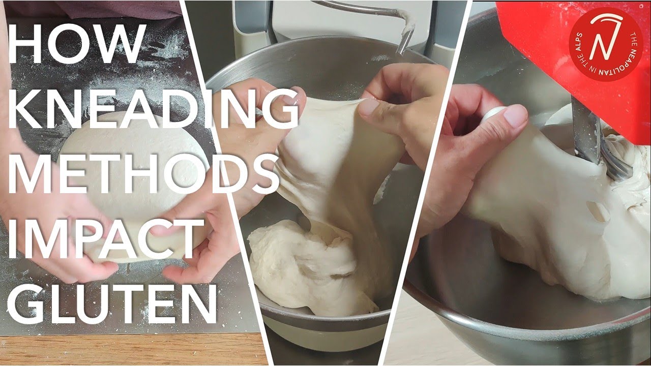 How KNEADING impacts your GLUTEN ? | PRACTICAL TEST : by Hand vs Stand mixer vs Spiral mixer