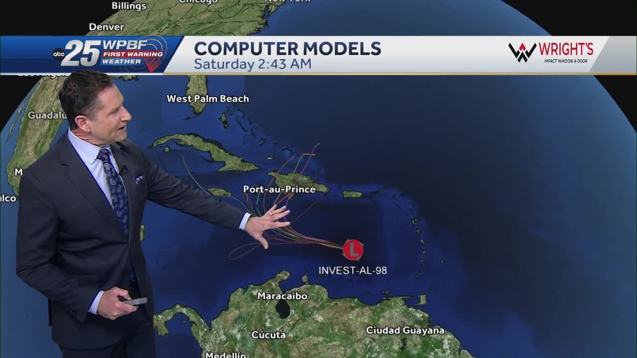 Tropical Update: Wave could become tropical depression soon and a cold front