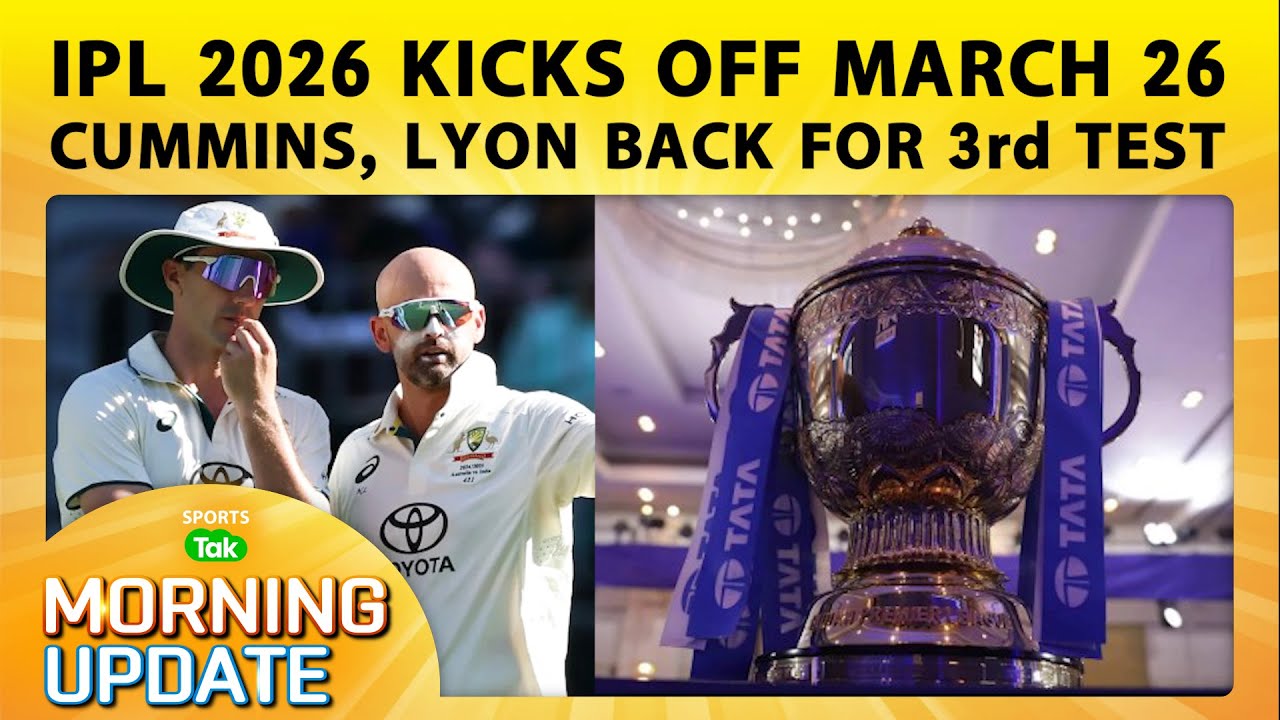 🔴MORNING UPDATE: BCCI Adds 19 Players To The IPL 2026 Auction List, Cummins & Lyon Back In Aus Squad