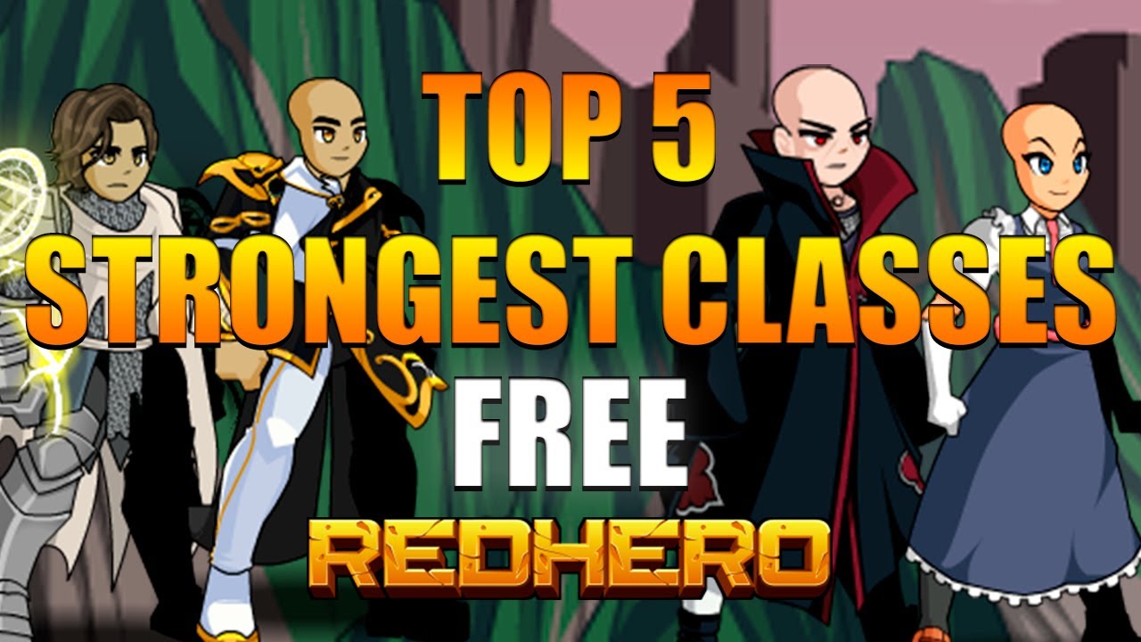 TOP 5 BEST FREE CLASSES in REDHERO and How to Get Them! (AQW Private Server)