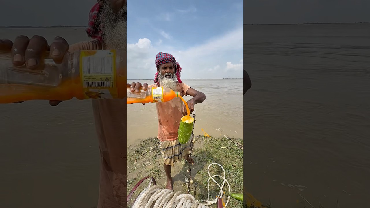 Excellent fishing method with gourd bait -14 #fishing #fishinglife