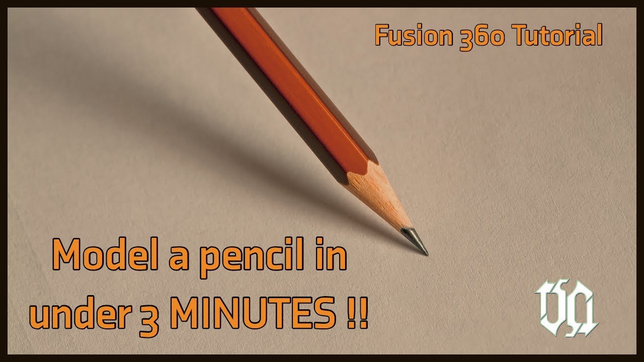 Fusion 360 Tutorial - Model a Pencil in under 3 MINUTES !!!