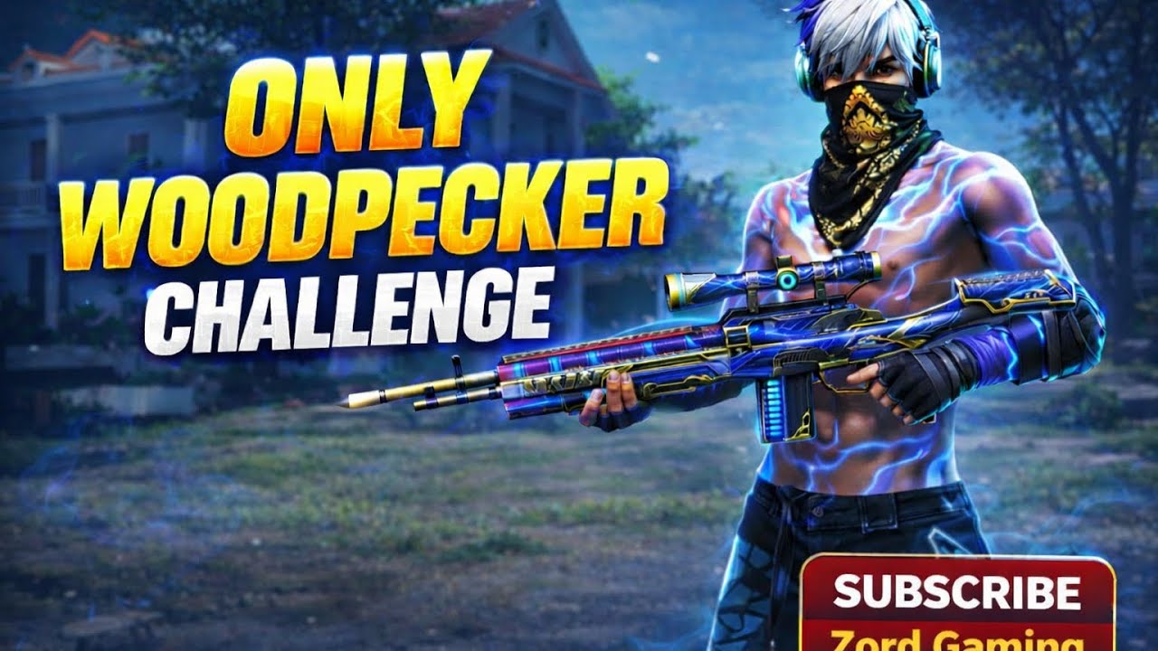 11 kills 🔥 only woodpecker challange |Free Fire  🎮 Zord Gaming
