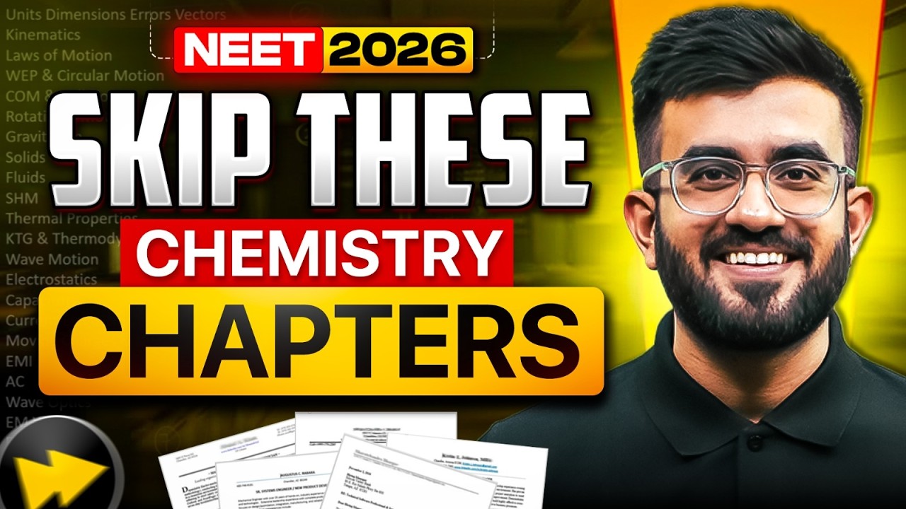 40 Days to NEET 2026: Master These 6 Chemistry Topics for 160+ Marks | Nitesh Devnani