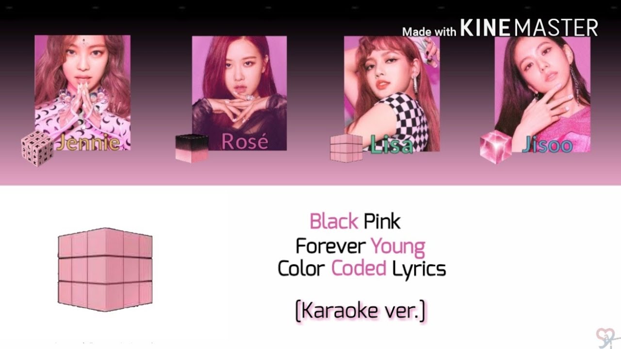 Black Pink [블랙핑크] - Forever Young [Karaoke ver.] Color Coded Lyrics [Kpop]