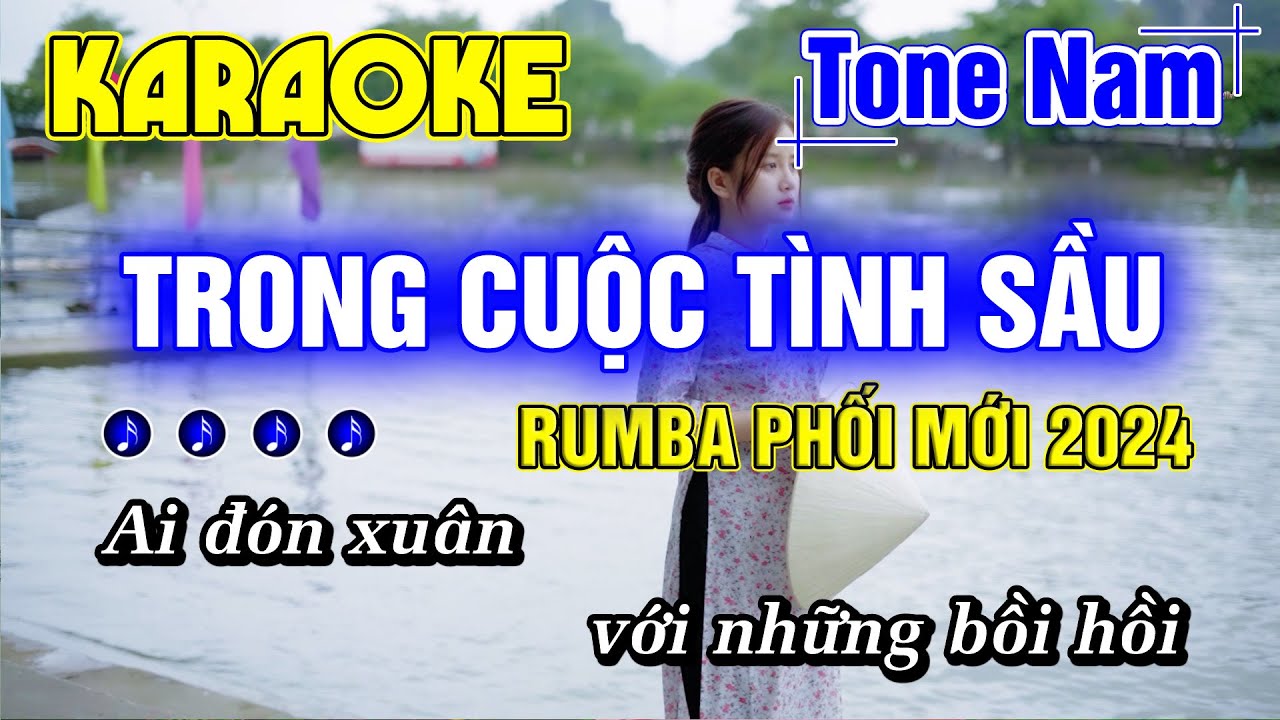 Trong Cuộc Tình Sầu Karaoke Tone Nam Nhạc Sống RUMBA HAY NHẤT PHỐI MỚI 2024 - Minh Đức Karaoke