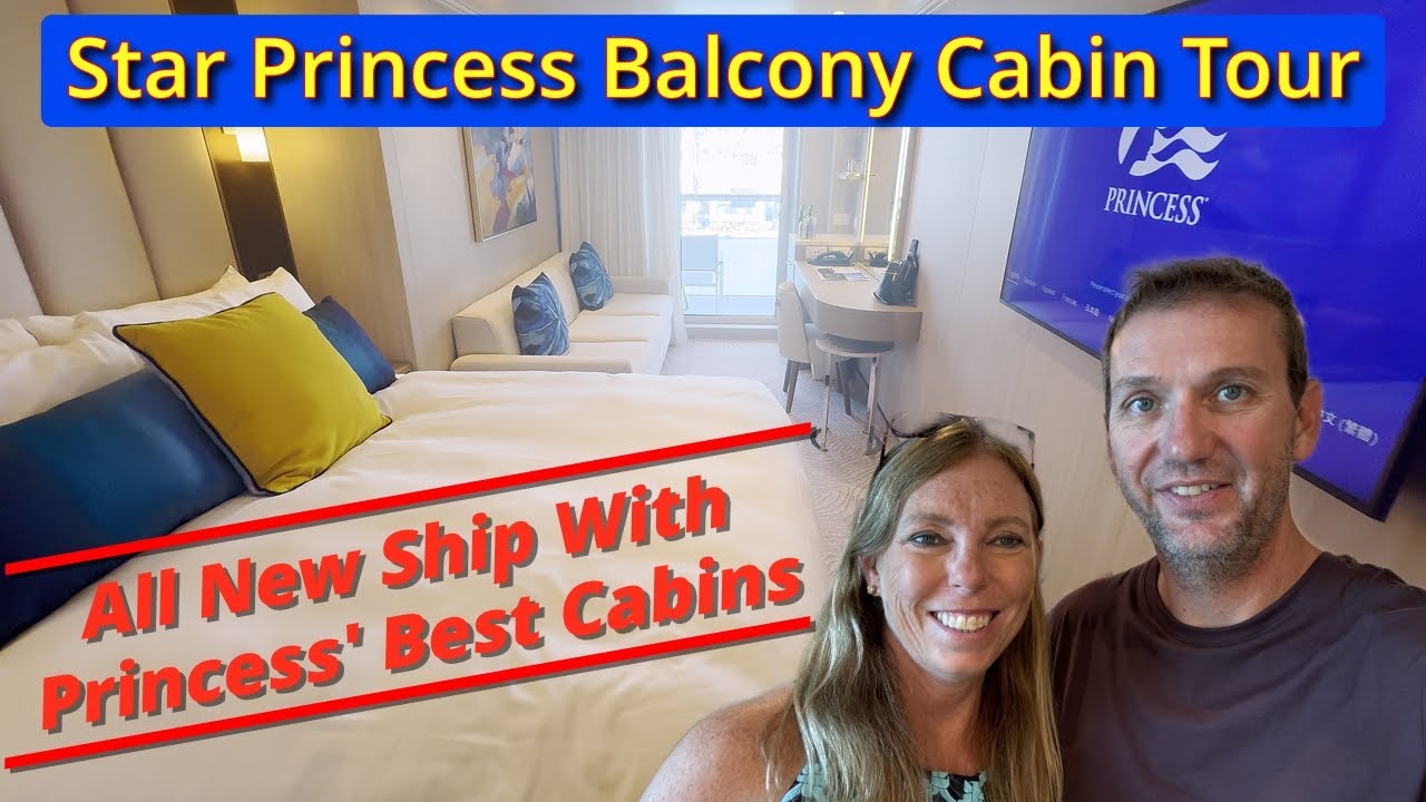 Экскурсия по каюте на борту Star Princess Balcony — каюта 14357 — полностью новая и обновлённая