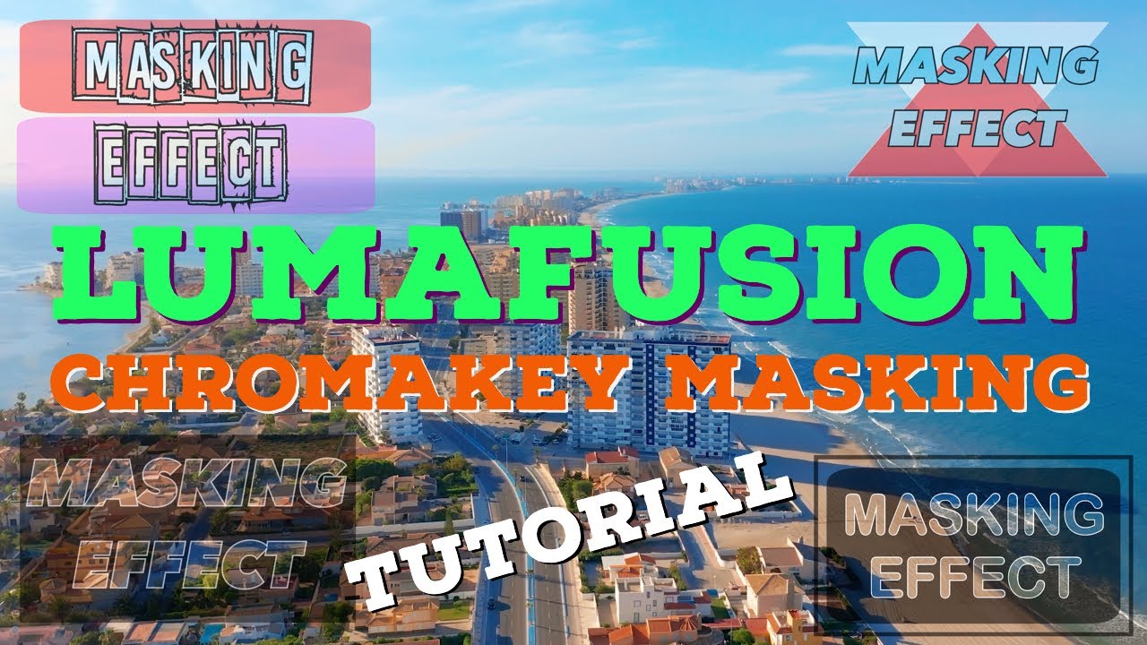 LumaFusion 2020 Tutorial  | CHROMAKEY TEXT MASKING | quick fire tutorial & free downloads