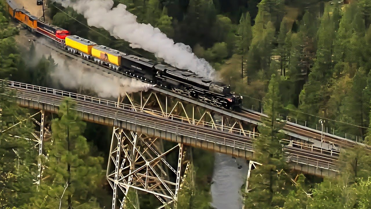 Big Boy 4014 Returns to the Feather River Canyon! (Coast to Coast Tour)