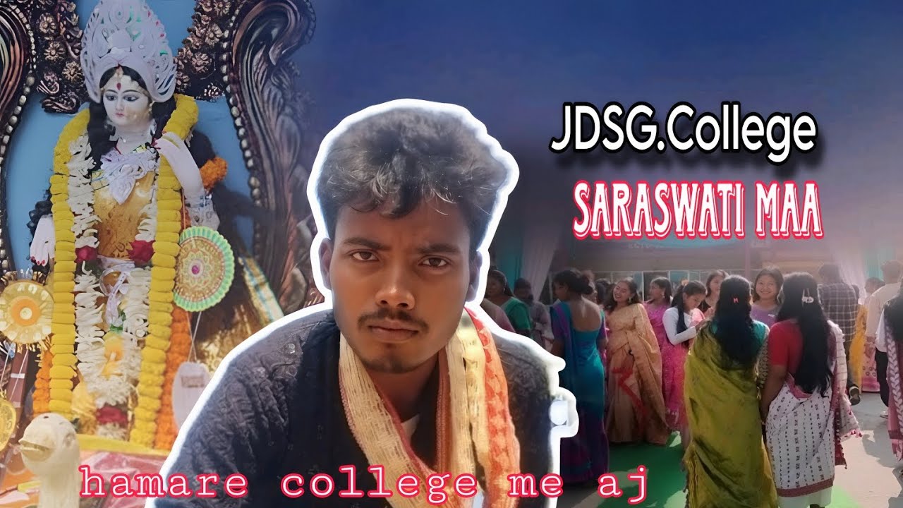 Hamare college me esahi hota he 🫡#swaraswatipuja #vlog #chotavloger