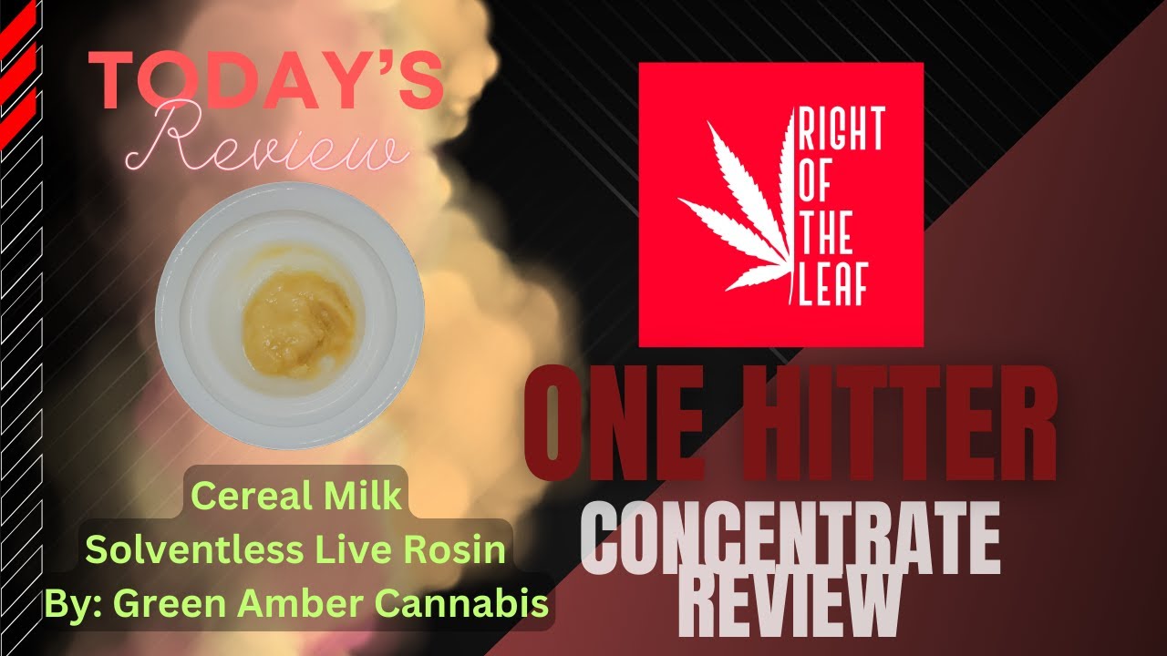 Cereal Milk Solventless Live Rosin by Green Amber Cannabis