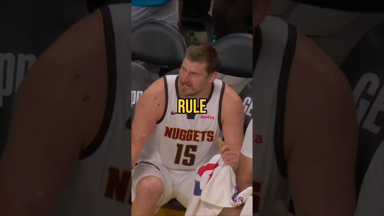 Nikola Jokic tried testing an NBA rule #nba #basketball #nikolajokic #nuggets #hoops #bball #fyp