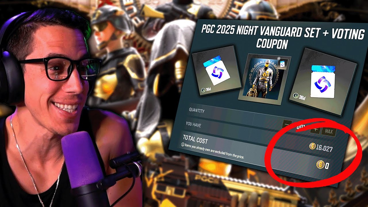 PUBG PGC 2025 SKINS, ESPORT POINTS & EXTRA COUPONS