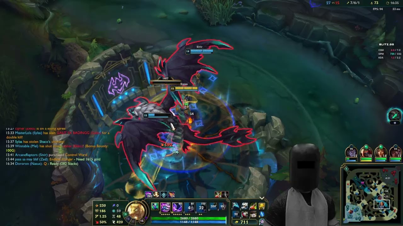 Nasus Crit ในswiftplay【LoL】